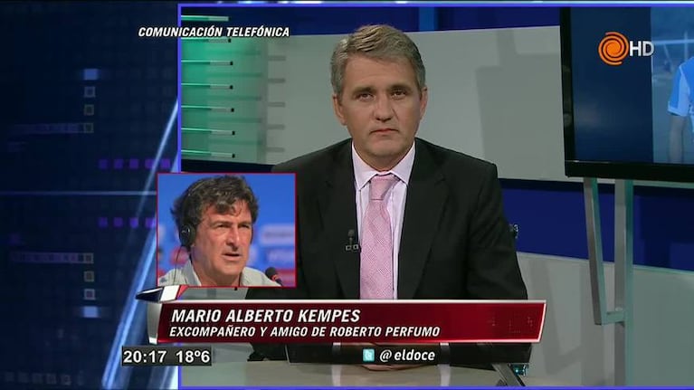 Mario Alberto Kempes recordó a Roberto Perfumo