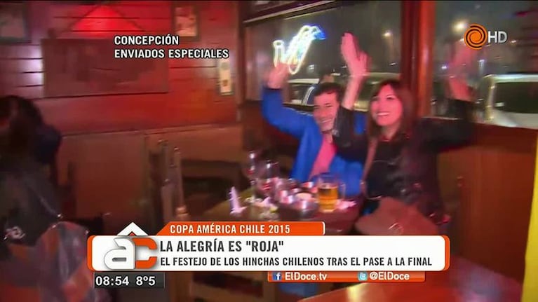 El Doce en Chile: Los festejos en Concepción