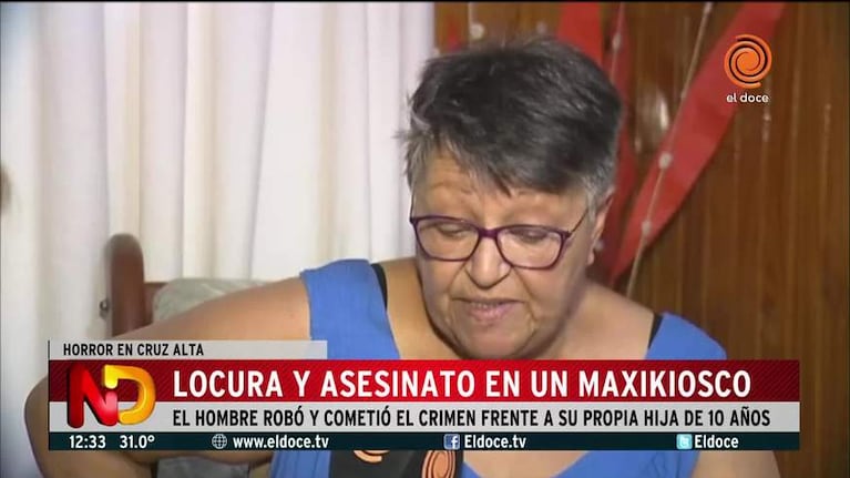 La vecina que encontró a la mujer degollada en Cruz Alta