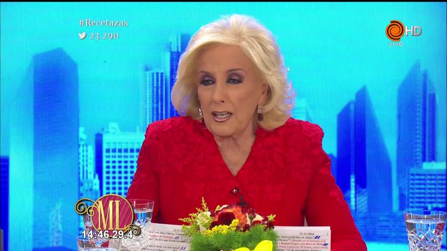 Viviana Saccone habló de su novio joven con Mirtha