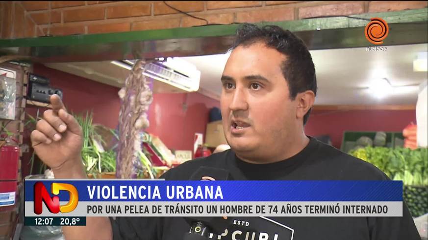 Un anciano internado tras una pelea de tránsito