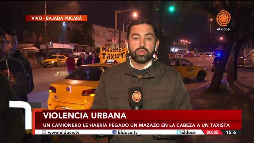 Agredieron a un taxista y quedó internado