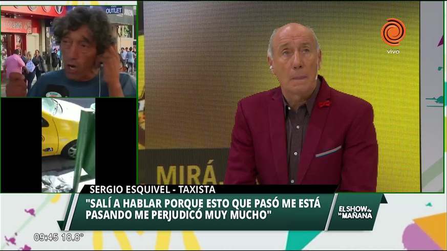 El descargo del taxista que escupió a una mujer