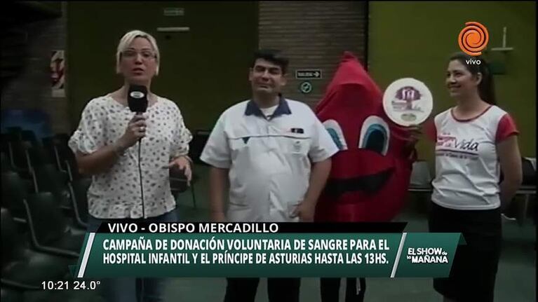 Donación de sangre en el Obispo Mercadillo