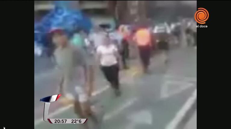 Marcha e incidentes frente al Buen Pastor