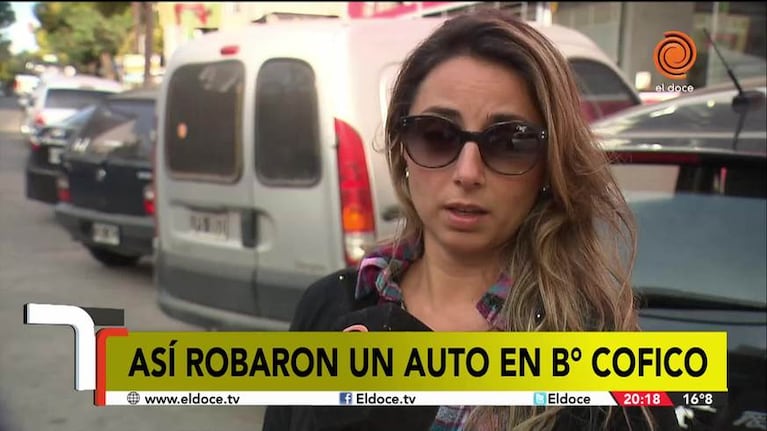 La indignación de la víctima del robo de auto en Cofico