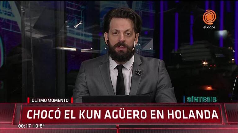Así quedó el auto en el que se accidentó el Kun Agüero
