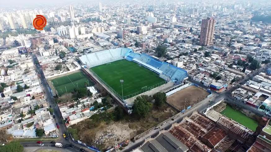 El Gigante de Alberdi desde el cielo