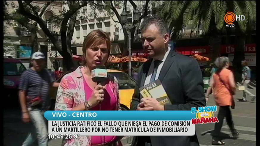 Niegan comisión a martillero sin matrícula