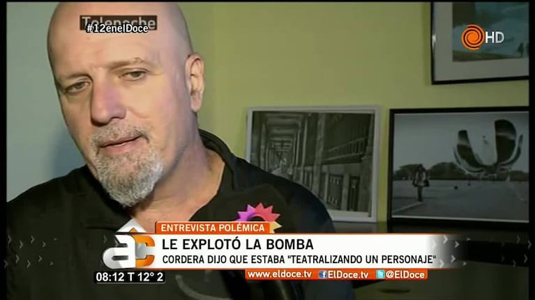 Gustavo Cordera: "Me amenazan de muerte y a mis hijas de violarlas"