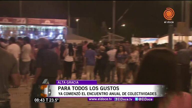 Colectividades, música y sabores en Alta Gracia
