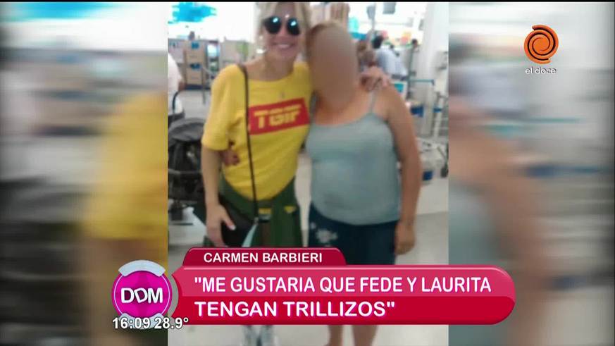 Laurita y Fede fueron juntos a hacer las compras