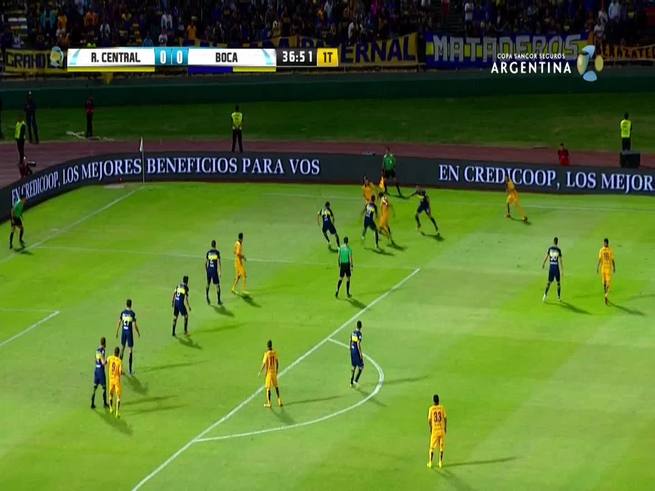 Los goles de Central a Boca