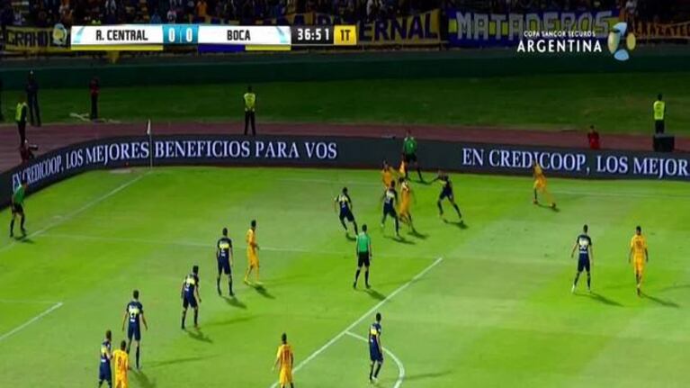 Los goles de Central a Boca