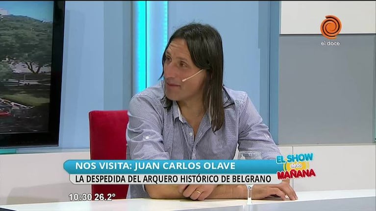Juan Carlos Olave tras la despedida de Belgrano