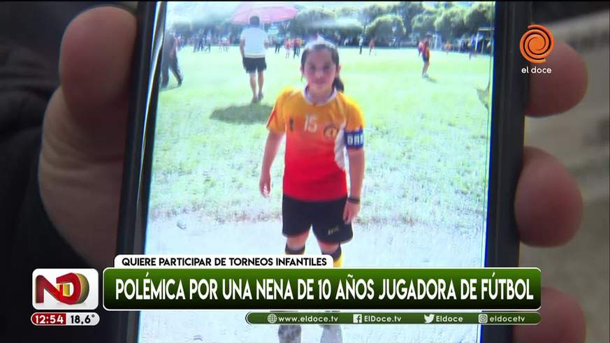 Piden que una nena participe en el Fútbol Infantil