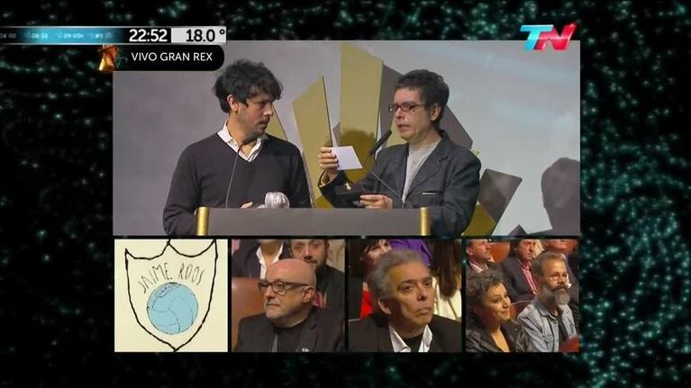Jairo recordó a Daniel Salzano en los Gardel 2015