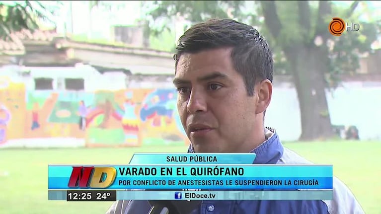 Varado en el quirófano