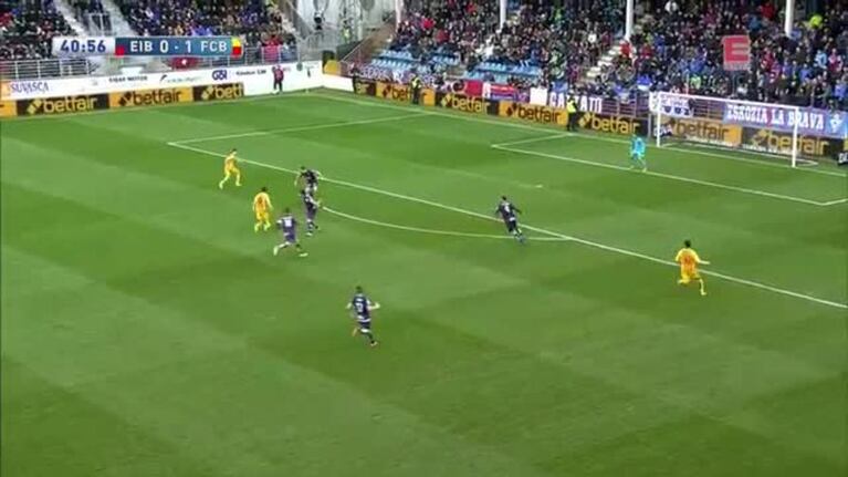 Otro golazo de Messi, contra el Eibar