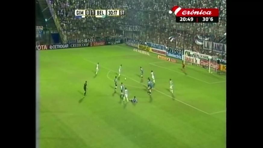 Travesaño de Belgrano, contra y gol de Gimnasia