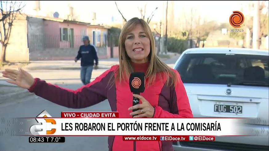 Se robaron un portón al frente de la comisaría