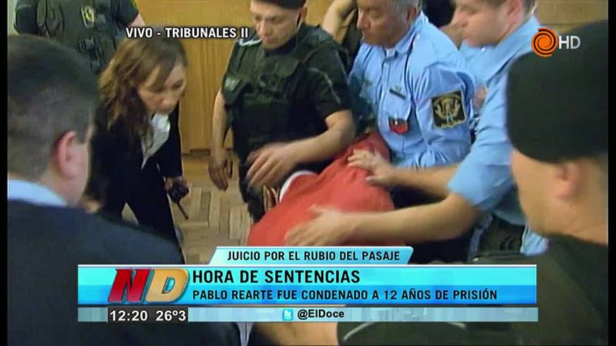 La reacción del condenado por el crimen del Rubio del Pasaje