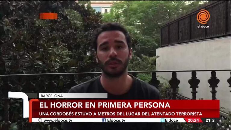 Atentado en Barcelona: el testimonio de un cordobés