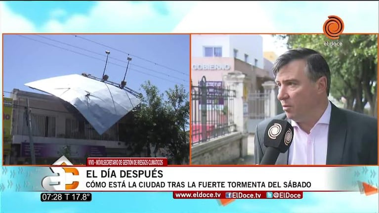Claudio Vigneta: "Hubo 250 árboles y 140 postes caídos en Córdoba"