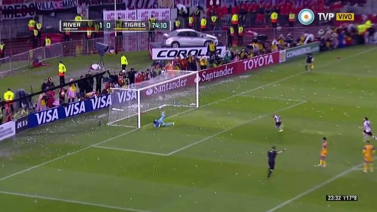 El gol de Sánchez para River ante Tigres