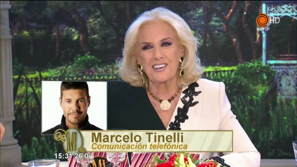 Marcelo Tinelli sorprendió a Mirtha Legrand con su llamado