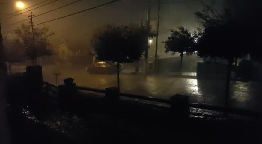 Fuerte caída de granizo en Carlos Paz