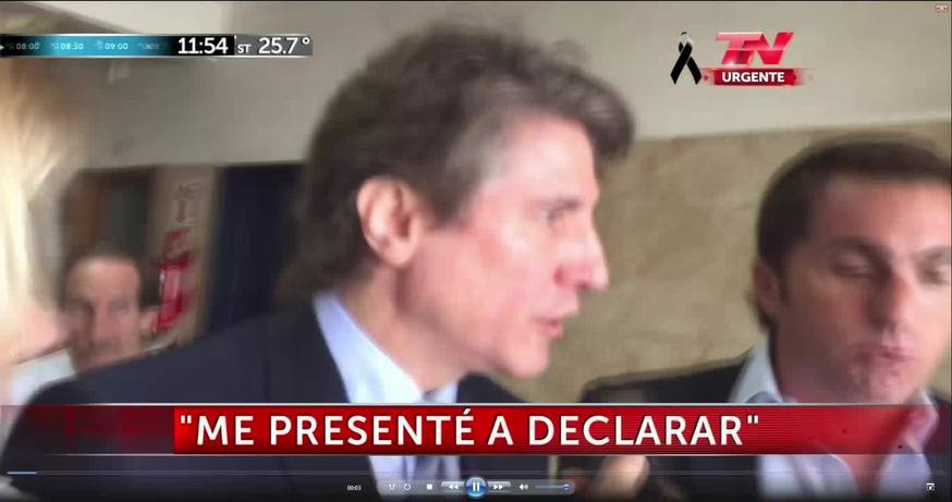 Habló Boudou, tras salir de tribunales  