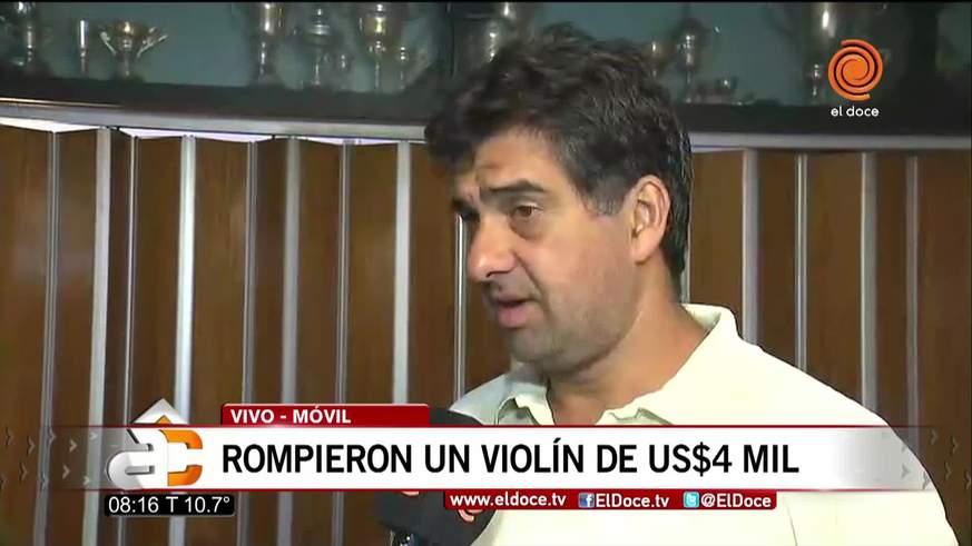 Le rompieron un violín que cuesta 4 mil dólares