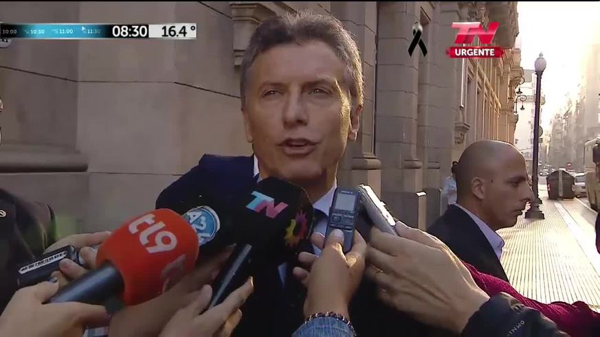 Macri sobre el acto de Cristina: "fue desafortunado"