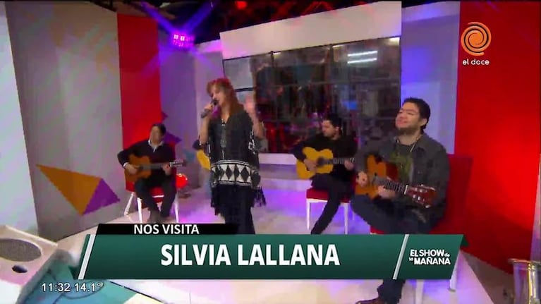 Silvia Lallana y Dedo Negro en el Show