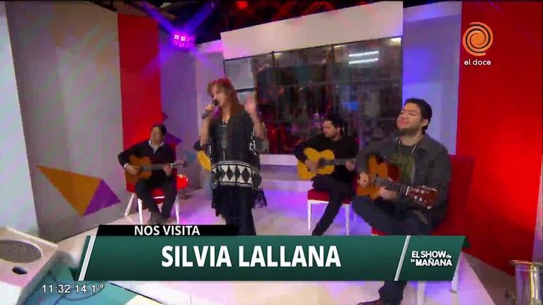 Silvia Lallana y Dedo Negro en el Show