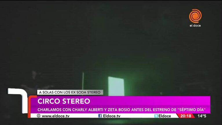 Charly Alberti y Zeta Bosio, felices con Séptimo Día