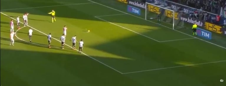 Gol de penal de Dybala contra Udinese