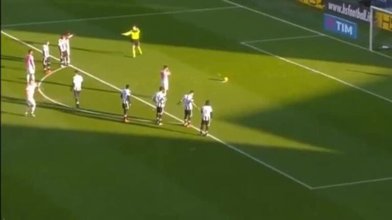 Gol de penal de Dybala contra Udinese