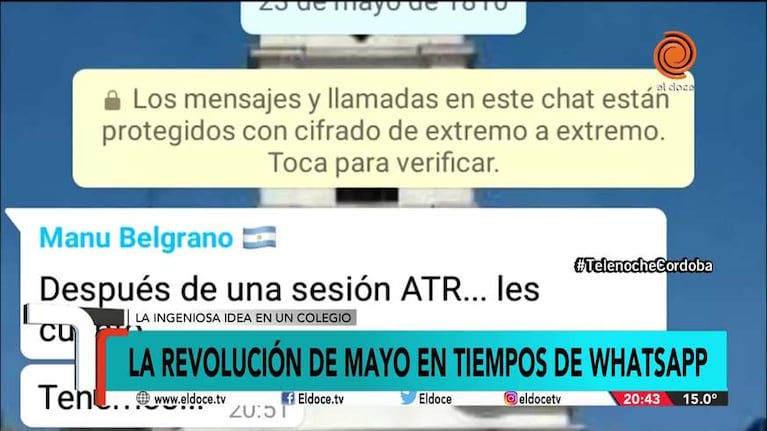 Supercreativos: el chat de la Revolución de Mayo