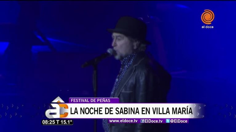 Joaquín Sabina enamoró a Villa María