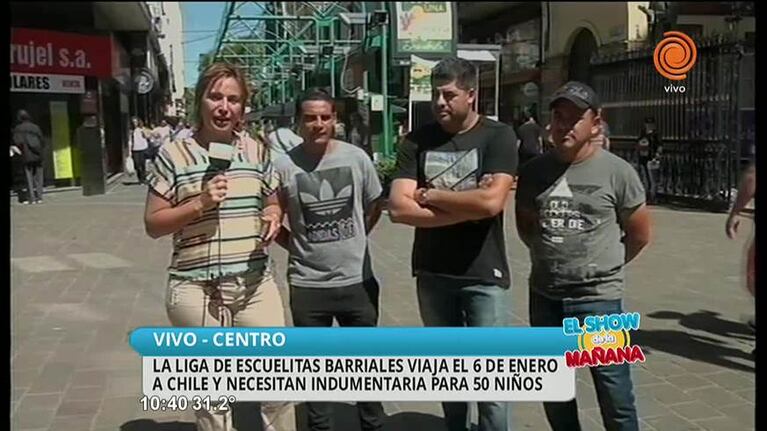 La liga de escuelitas barriales viaja a Chile