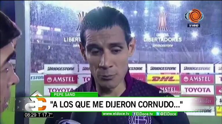 José Sand dedicó el triunfo al que lo trató de "cornudo"