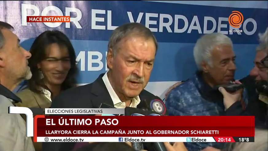 Schiaretti pidió el voto "para que no nos quiten la plata"