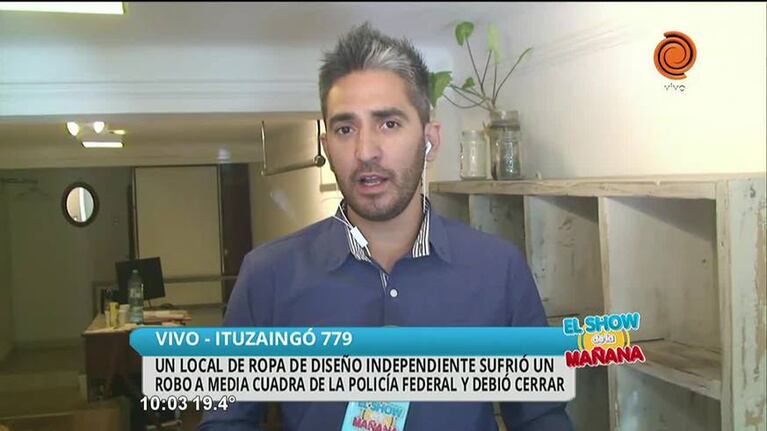 Robo en local de ropa en Nueva córdoba