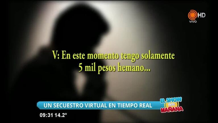 Un secuestro virtual en tiempo real
