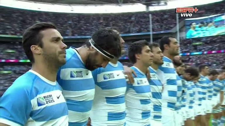 El himno argentino sonó en Wembley con los Pumas