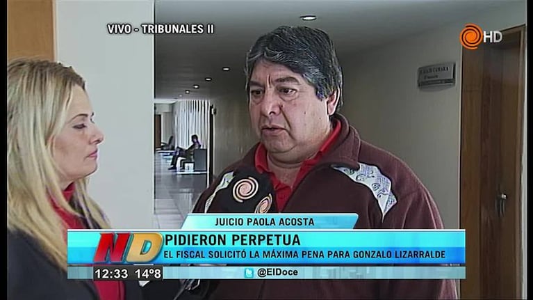 Día de alegatos en el juicio de Paola Acosta