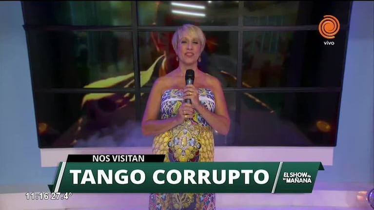 "Tango corrupto" en el Show