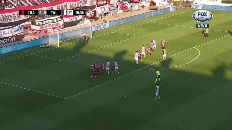 El gol de tiro libre de Lucas Olaza para Talleres